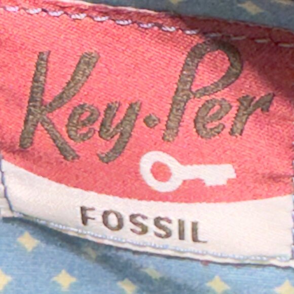 FOSSIL Key-Per Crossbody Bag With Multicolor Giraffe Print  Adjustable Strap - Picture 8 of 14